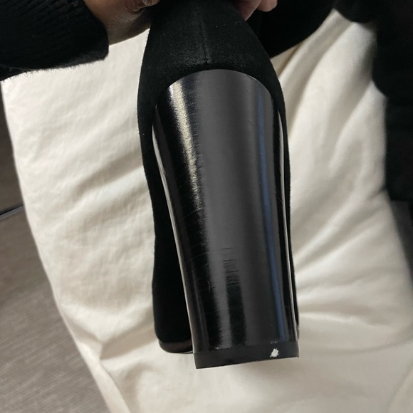 Prada Black Suede & Shearling Boot - Picture 2 of 6